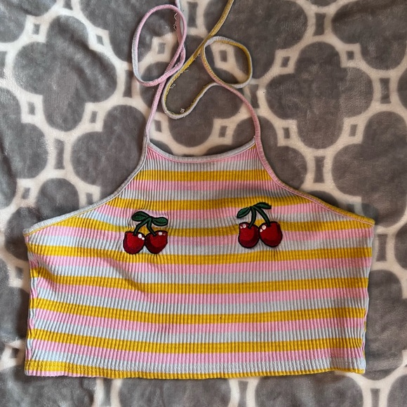 Hippie boho halter top, rainbow - Picture 1 of 3